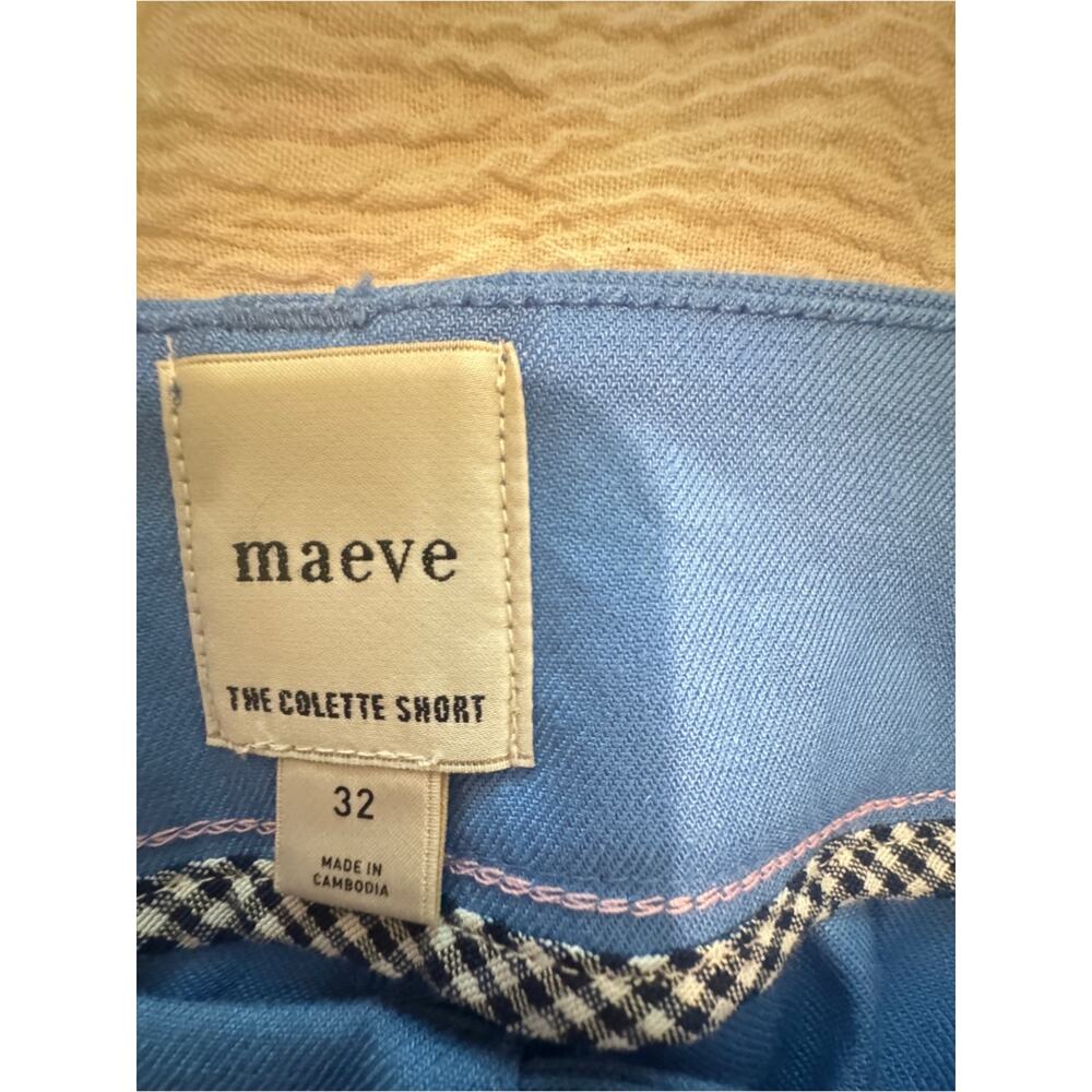 Anthropologie Light Blue Women's Cotton Shorts - Picture 4 of 5